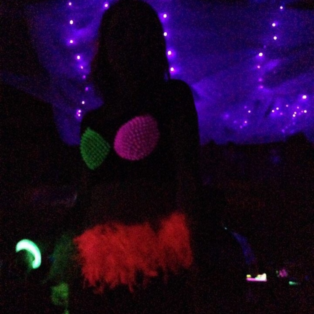 GLOW BRA FOR HALLOWEEN